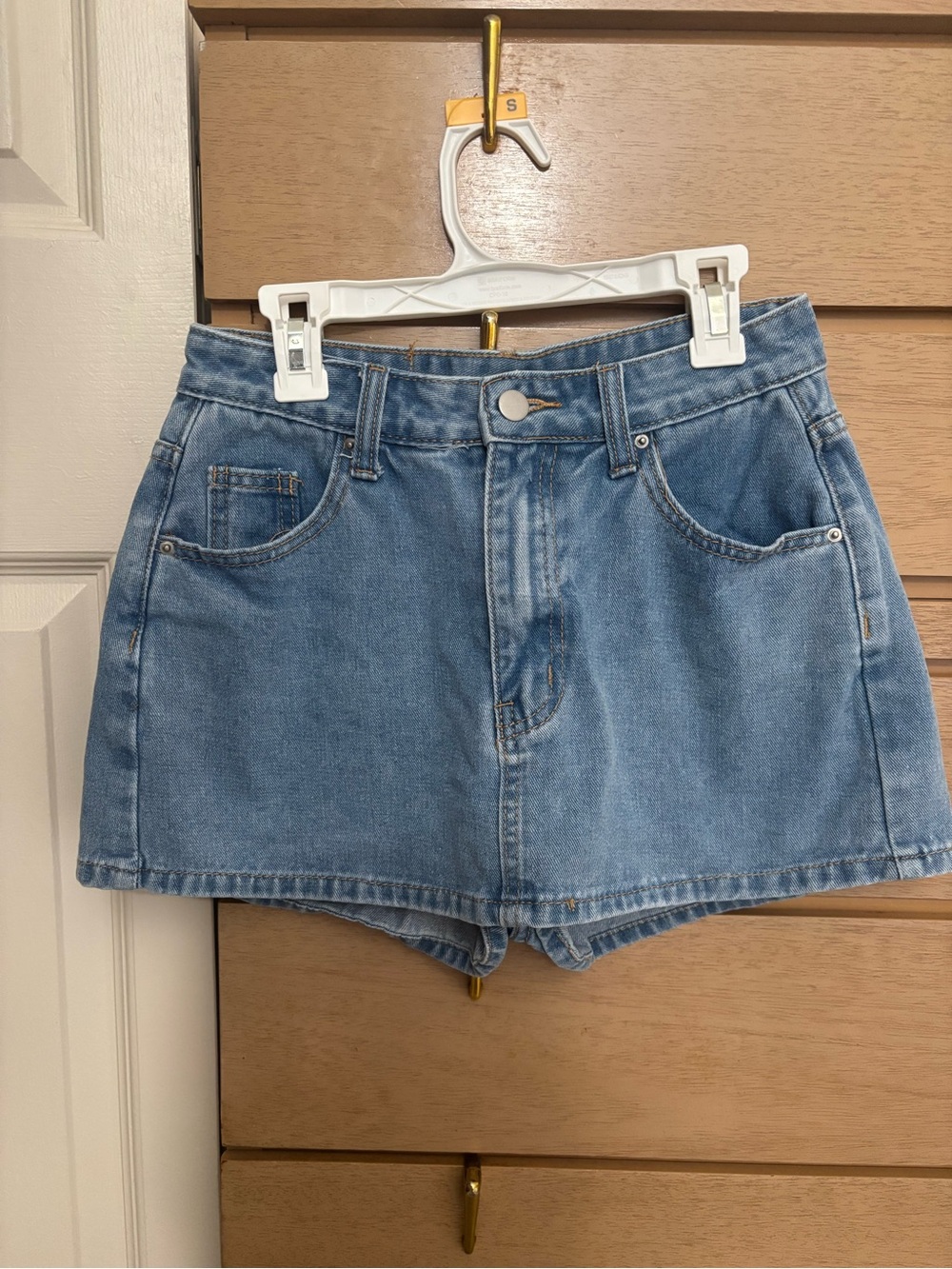 Light Blue Denim Women's Skirt/Shorts